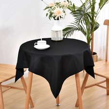 Wolkemer Small Square Tablecloth 36 x 36 Inch Washable Fabric Table Cloth Solid picture