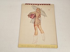 1947 George Petty Girl Pin-Up Calendar 8 Pages Fawcett True Magazine Incomplete picture