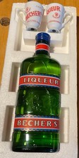 Vintage Carlsbad Jan Becher Liqueur Set - Czechoslovakia Box, Bottle & 2 Spas picture