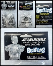 Gentle Giant 2005 Star Wars Bust Ups Silver Jango Fett Figure New in Package picture