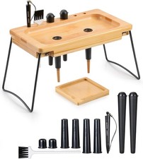 Wood Rolling Tray w/Cone Loader, Foldable, King Size picture