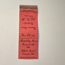 Hospitality House Fountain & Gift Shop Vintage Matchbook Cover 5MB123-4 picture