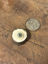 Antique Glass Prosthetic Eye Artificial Eye w/ Original Tin Case c.1900–1920 picture