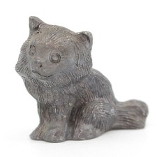 PEWTER Kitten Cat Sitting - 1
