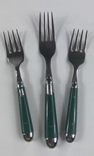 Oneida Palette-Hunter Green (Stainless) Flatware 2 Salad 1 dinner fork damaged picture