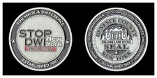 Genesee County NY Stop DWI 1981 Challenge Coin  4#B picture