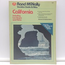 Vintage 1984 Rand McNally California Vacation Guide & Atlas Las Vegas Travel picture