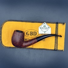 GBD, Virgin, #508, England, Smooth Bent Billiard, Vintage Estate Pipe picture