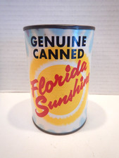 Vintage Genuine Canned Florida Sunshine Souvenir Novelty Good Condition 1969 picture