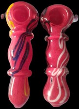 2 PACK 4.5” INCH HAMMER Tobacco Smoking THICK HEAVY Glass Hand Pipe Bowl +SCREEN picture
