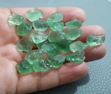 10 Piece Attractive Green Fluorite Raw 12-15 MM Size Healing Rough For Jewelry picture