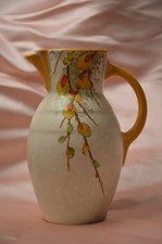 Antique Crown Ducal Yellow Pussy Willow Small Vase 5.5