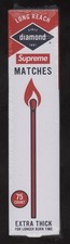 2024 SUPREME x Diamond 75 Count BOX Extra Thick RED MATCHES Long 10