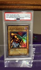 Yugioh  Left Arm of the Forbidden One LOB-120 Ultra Rare 1st Edition PSA 10 picture