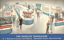 New York City NY Bakelite Travelcade HH Baumann c1938 GREAT LINEN Postcard bhn picture