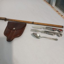 Vintage Boy Scouts Of America BSA Camping Utensil Mess Kit Geo Schrade Knife picture