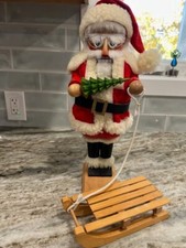 Original Steinbach Happy Santa With Sled Nutcracker #S601 Germany picture