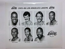 Los Angeles Lakers 1985-86, James Worthy, Promotional Team Press Photograph picture