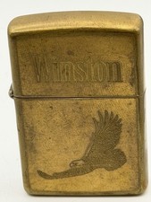 Vintage 1932-1992 Winston Firebird Brass Zippo Lighter picture
