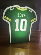 Jordan Love Green Bay Packers Jersey Night Light Box Sign USB LED New Man Cave picture
