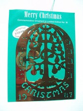 NEW 1987 Biedermann Brass Christmas Ornament picture