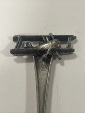 EAA Oshkosh Wisconsin Pewter Vintage Souvenir Spoon Collectible picture