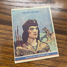 1930 R14 American Caramel Historical Characters #1 Daniel Boone Trimmed 🔥 picture