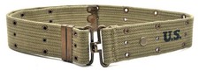 WW2 U.S. M1936 Pistol Belt LT OD marked JT&L 1943 XXL will fit 40