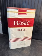 Vintage BASIC Tobacco Brand Plastic  Trashcan Wastebasket Ashtray 21