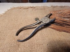 Antique Hills Hog Ringer Pliers, Pats. Apr 18 1865 & Aug 27 1872 picture