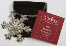 Gorham Sterling Annual Snowflake Ornament 2000, 31st Edition USED picture