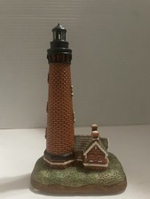Vintage Currituck Beach,NC Lighthouse Statue 6” Geo Z. Lefton 1997 picture