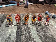 Pepsi Super Series 1976 DC Comics Superhero Promo Glasses Tumblers Lot of 6 picture