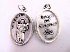 San Pancracio - Ruega Por Nosotros -  Silver Tone 1