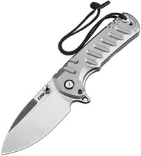 CJRB Tundra Linerlock Gray Folding Knife 3.75in picture