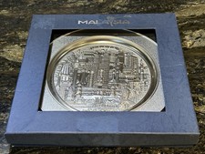 Royal Selangor Hi Relief Pewter Plate Kuala Lumpur Malaysia Detailed Intricate picture
