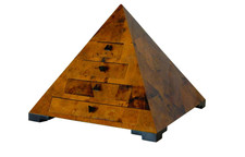 Vintage Pyramid Jewelry Box Maitland Smith Tesselated picture