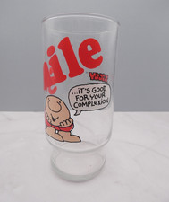Coca-Cola Pizza Inn Ziggy Smile It's Good for Your Complexion 1979 Vintage Glass picture