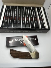One Dozen Valor Super Sport 368 Miami Large Lockback Knife Japan 4.5” Closed picture