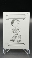 2021 Topps Garbage Pail Kids Chrome Rock E. Horror Printing Plate 1/1 Black picture