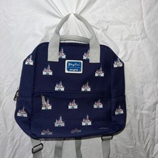 Loungefly Disney Parks Canvas Sleeping Beauty Castle Backpack Retired - RARE picture