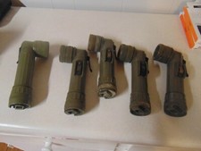 OLD ORIGINAL OLIVE DRAB MILITARY FLASHLIGHT GREAT FOR REINACTING PLEASE READ picture