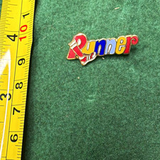 Vintage Runner Pinback Button Lapel Pin Runner Pinback / Lapel Pin Button lot 15 picture