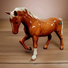 Vintage Beswick Stocky Jogging Mare Horse Figurine Model 855 Palomino Gloss picture