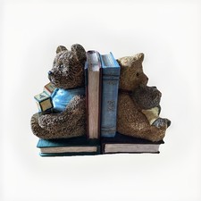 Vtg 1996 Figi Graphics San Diego California Resin Teddy Bear Bookends Children’s picture
