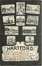 1908 Hartford Connecticut  Multi View Postcard undivided 24-11756 picture