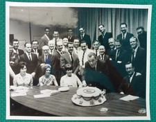 Rare Original Vintage Ed Sullivan Show Glossy Photo At CBS Staff Celebration picture