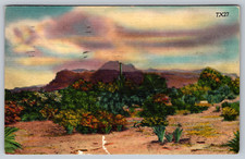 c1940s Old Superstitious Mountain Canyon Texas Postcard picture