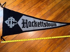 Vintage 36” Hackettstown    NJ Felt Wool Pennant  High School  College picture