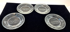 4 VTG Indiana Glass Mini Individual Last Supper Butter Salts Tray 3.5